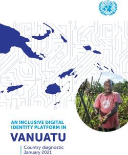 VANUATU AN INCLUSIVE DIGITAL IDENTITY PLATFORM IN - Country diagnostic January 2021 - United Nations Capital Development Fund