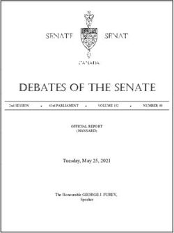 DEBATES OF THE SENATE - Tuesday, May 25, 2021 VOLUME 152 - Senate of Canada