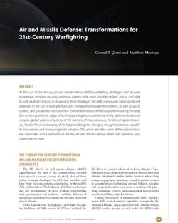 Air and Missile Defense: Transformations for 21st-Century Warfighting - Johns Hopkins University Applied ...
