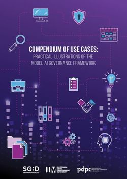Compendium of Use Cases: Practical Illustrations of the Model AI Governance Framework - PDPC