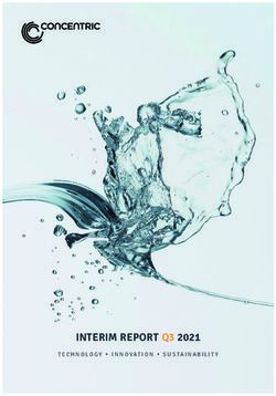 INTERIM REPORT Q3 2021 - TECHNOLOGY INNOVATION SUSTAINABILITY - Cision