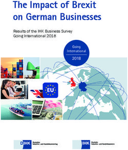 The Impact of Brexit on German Businesses - Results of the IHK Business Survey Going International 2018 - DIHK