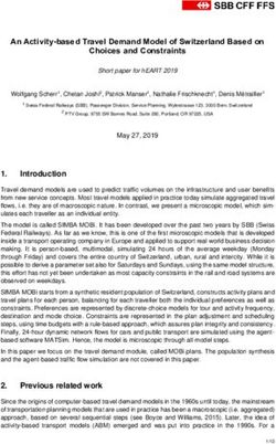 An Activity-based Travel Demand Model of Switzerland Based on Choices and Constraints