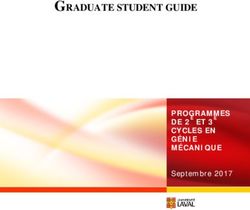 GRADUATE STUDENT GUIDE - PROGRAMMES DE 2E ET 3E CYCLES EN GÉNIE MÉCANIQUE Septembre 2017 - Département de génie mécanique