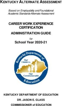 CAREER WORK EXPERIENCE CERTIFICATION ADMINISTRATION GUIDE - Kentucky Department of ...