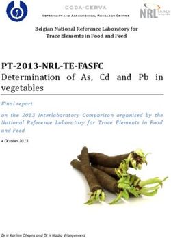 PT-2013-NRL-TE-FASFC Determination of As, Cd and Pb in vegetables