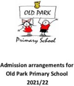 Admission Arrangements For Old Park Primary School 2021/22