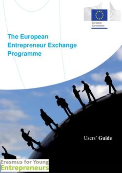 The European Entrepreneur Exchange Programme - Users' Guide