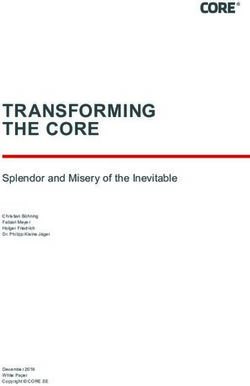 TRANSFORMING THE CORE - Splendor and Misery of the Inevitable - CORE SE