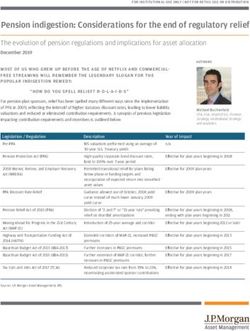 Pension indigestion: Considerations for the end of regulatory relief - J.P. Morgan Asset Management