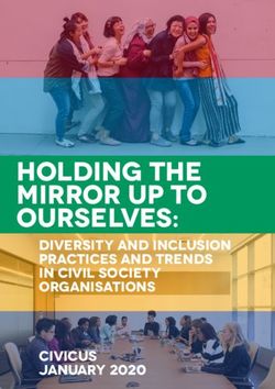 Holding the Mirror up to Ourselves: Diversity and Inclusion Practices and Trends in Civil Society Organisations civicus january 2020