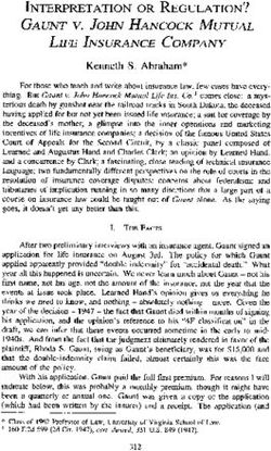 INTERPRETATION OR REGULATION? GAUNT V. JOHN HANCOCK MUTUAL