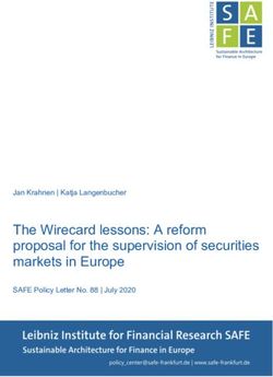 The Wirecard lessons: A reform proposal for the supervision of securities markets in Europe - Jan Krahnen | Katja Langenbucher - safe-frankfurt