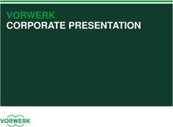 VORWERK CORPORATE PRESENTATION