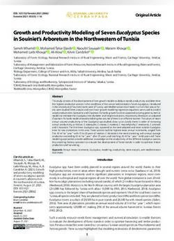 Growth and Productivity Modeling of Seven Eucalyptus Species in Souiniet's Arboretum in the Northwestern of Tunisia