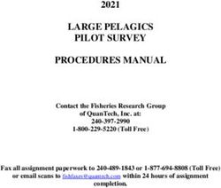 LARGE PELAGICS PILOT SURVEY PROCEDURES MANUAL