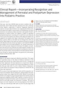 Clinical Report-Incorporating Recognition and Management of Perinatal and Postpartum Depression Into Pediatric Practice