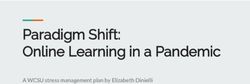 Paradigm Shift: Online Learning in a Pandemic - A WCSU stress management plan by Elizabeth Dinielli