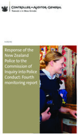Response of the New Zealand Police to the Commission of Inquiry into Police Conduct: Fourth monitoring report