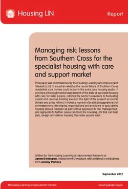 Managing risk: lessons from Southern Cross for the specialist housing with care and support market