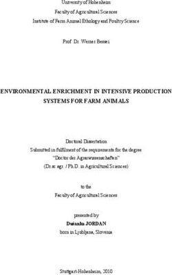 ENVIRONMENTAL ENRICHMENT IN INTENSIVE PRODUCTION SYSTEMS FOR FARM ANIMALS