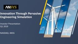 Innovation Through Pervasive Engineering Simulation - Investor Presentation Q1 2019 NASDAQ: ANSS - Investor Relations - ANSYS