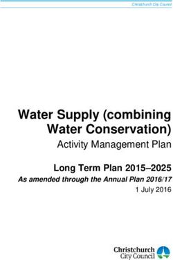 Water Supply (combining Water Conservation) - Activity Management Plan Long Term Plan 2015-2025 - Christchurch City Council