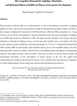 The Long Run Demand for Lighting: Elasticities and Rebound Effects in Different Phases of Economic Development - LSE