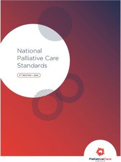 National Palliative Care Standards