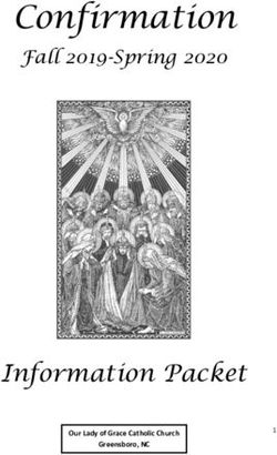 Confirmation Fall 2019-Spring 2020 - Information Packet - Our Lady of Grace Catholic Church