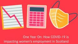 One Year On: How COVID-19 is impacting women's employment in Scotland