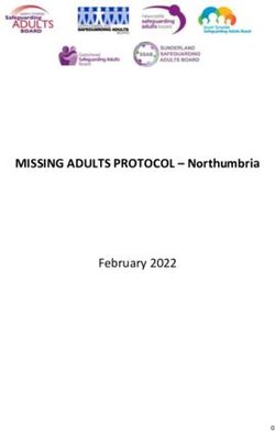 MISSING ADULTS PROTOCOL - Northumbria - February 2022
