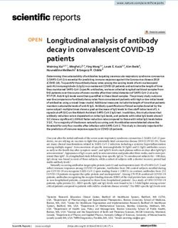 Longitudinal analysis of antibody decay in convalescent COVID 19 patients - Nature