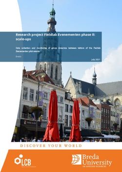 Research project Fieldlab Evenementen phase II: scale-ups - Data collection and monitoring of group dynamics between visitors of the Fieldlab ...