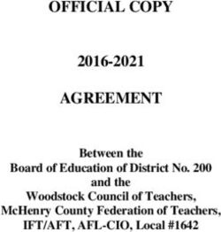 OFFICIAL COPY AGREEMENT - 2016-2021 BETWEEN THE BOARD OF EDUCATION OF DISTRICT NO. 200 AND THE WOODSTOCK COUNCIL OF TEACHERS, MCHENRY COUNTY ...