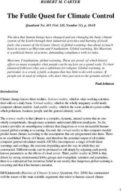 The Futile Quest for Climate Control