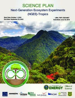 SCIENCE PLAN Next-Generation Ecosystem Experiments - (NGEE)-Tropics LBNL FWP: ESD14067 - NGEE-Tropics