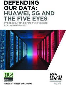 DEFENDING OUR DATA: HUAWEI, 5G AND THE FIVE EYES - ASIA STUDIES CENTRE - Henry Jackson ...