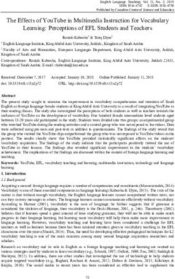 The Effects of YouTube in Multimedia Instruction for Vocabulary Learning: Perceptions of EFL Students and Teachers - Eric