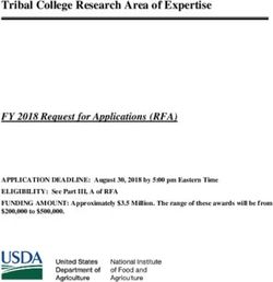 Tribal College Research Area of Expertise - USDA NIFA