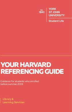 YOUR HARVARD REFERENCING GUIDE - Student Life - York St John University