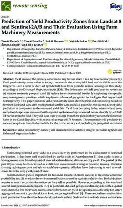 Prediction of Yield Productivity Zones from Landsat 8 and Sentinel-2A/B and Their Evaluation Using Farm Machinery Measurements - MDPI
