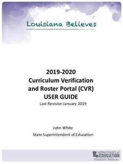 USER GUIDE 2019-2020 Curriculum Verification and Roster Portal (CVR) - Last Revision January 2019 John White State Superintendent of Education ...