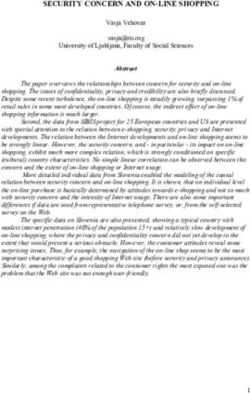 SECURITY CONCERN AND ON-LINE SHOPPING