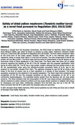 SCIENTIFIC OPINION - Europa EU