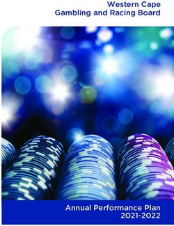 Western Cape Gambling and Racing Board - Annual Performance Plan 2021-2022 - Western Cape ...