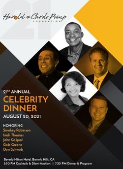 CELEBRITY DINNER AUGUST 20, 2021 - HONORING - Northridge Hospital Foundation