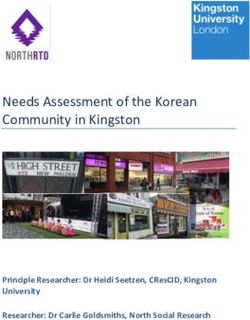 Needs Assessment of the Korean Community in Kingston - Principle Researcher: Dr Heidi Seetzen, CResCID, Kingston University Researcher: Dr Carlie ...