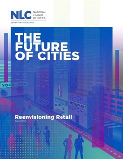 THE FUTURE OF CITIES - Reenvisioning Retail - NATIONAL LEAGUE OF CITIES
