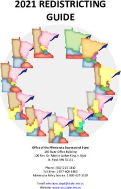 2021 REDISTRICTING GUIDE - Minnesota Secretary Of State